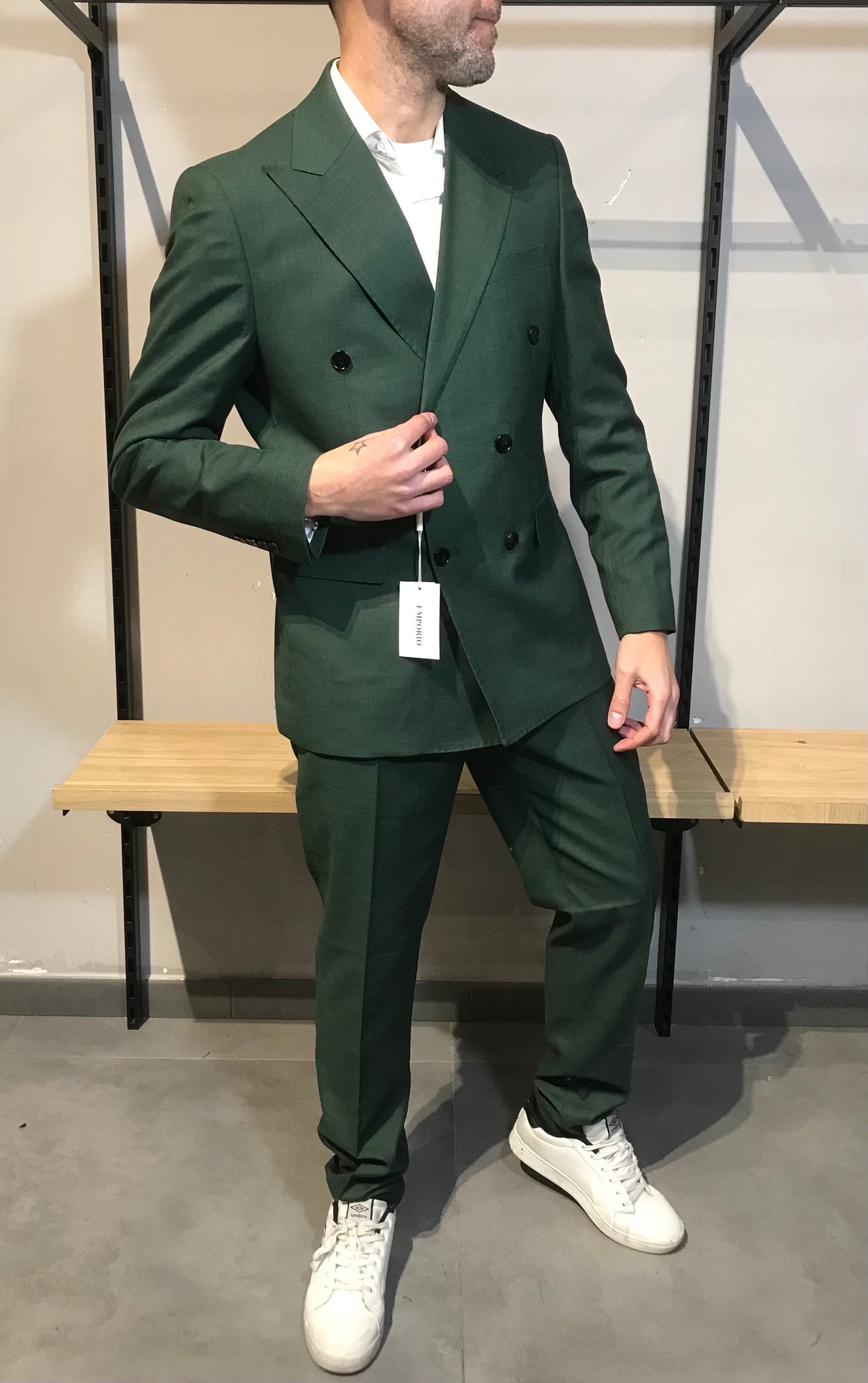 ABITO DOPPIOPETTO DARK GREEN