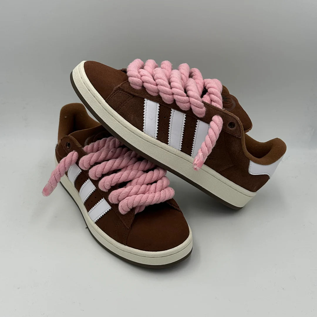 Adidas campus 00s brown custom rope pink