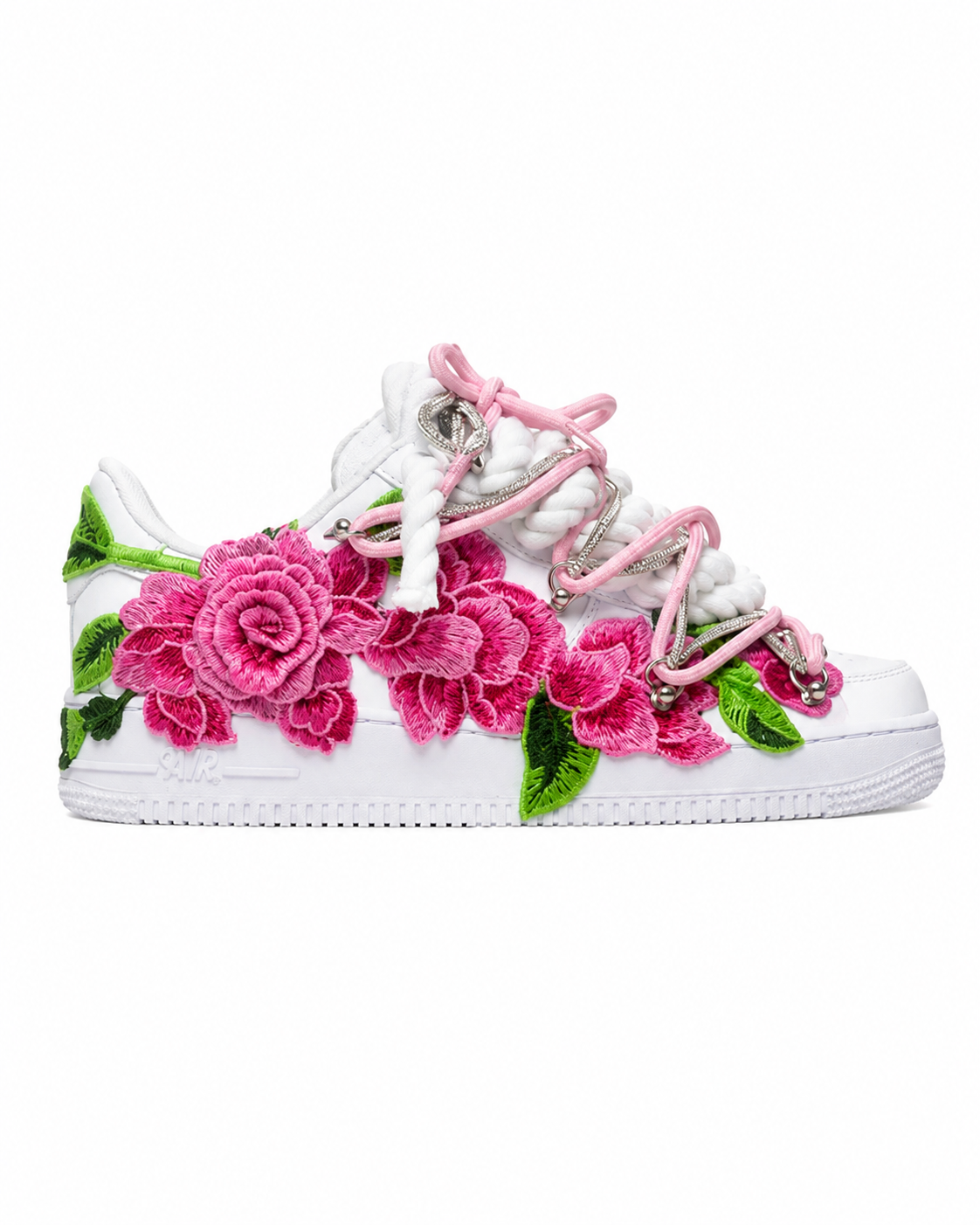 Air force Low White Custom Pink Rose