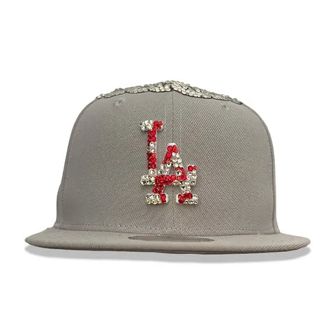 cap 59fifty LA grey custom pray