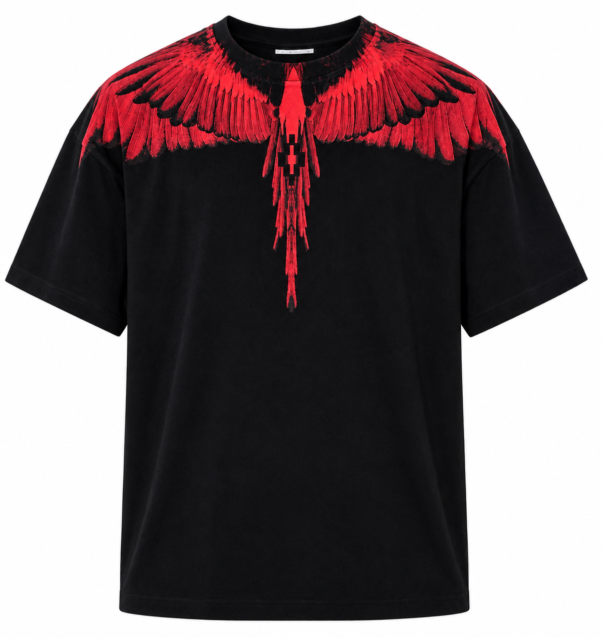 T-shirt County of Milan Black Red Wings