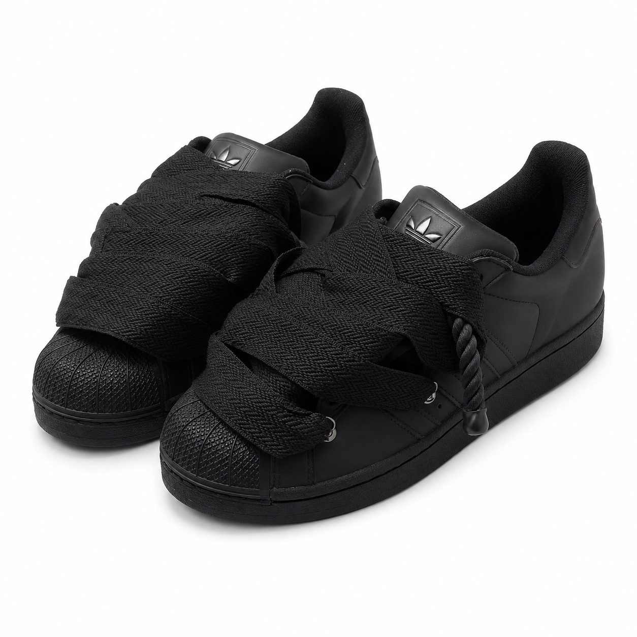 Adidas Superstar Black rope Black Brill lanv