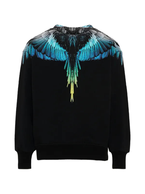 Felpa County of Milan Black Wings Blue