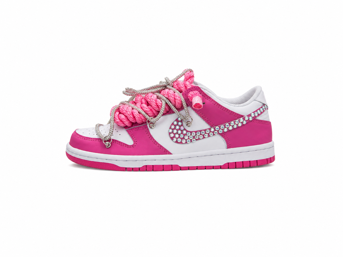 Dunk low fux custom Brill