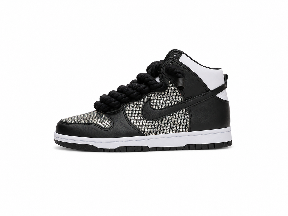 Dunk High Custom Silver
