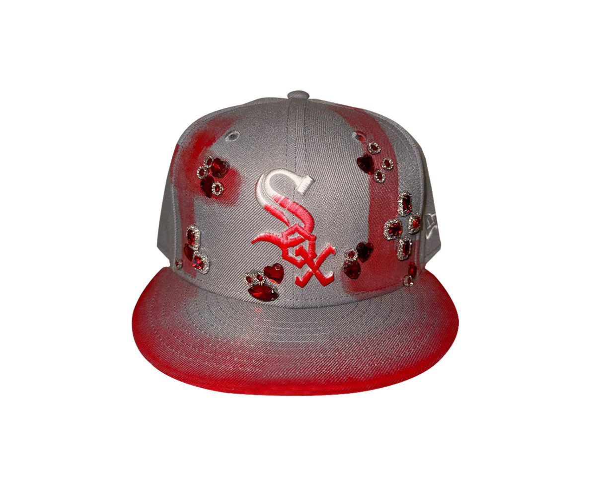 Cap 59fifty New Era Custom Red Grey