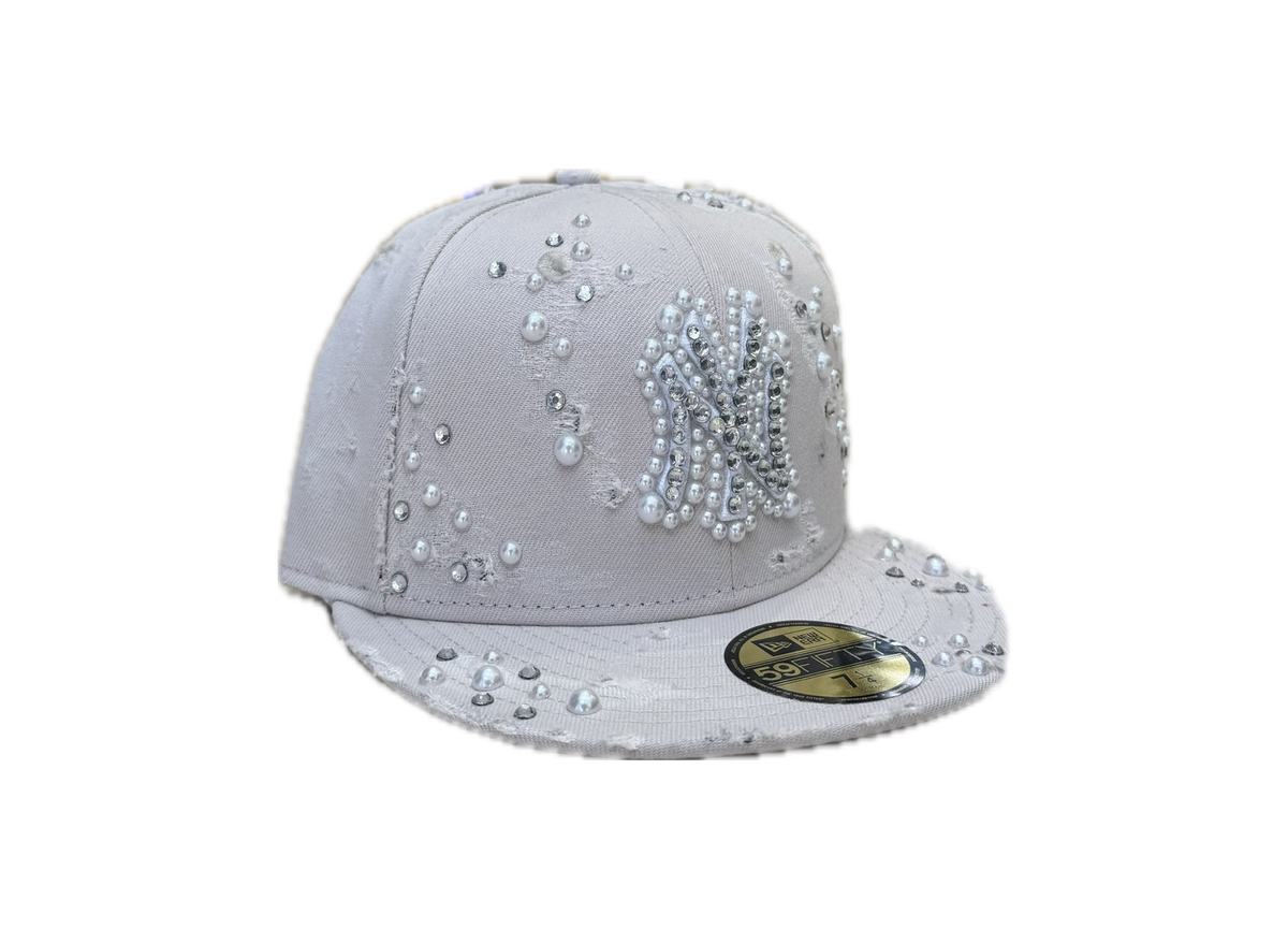 Capello Custom New Era NY Beige Destroyed