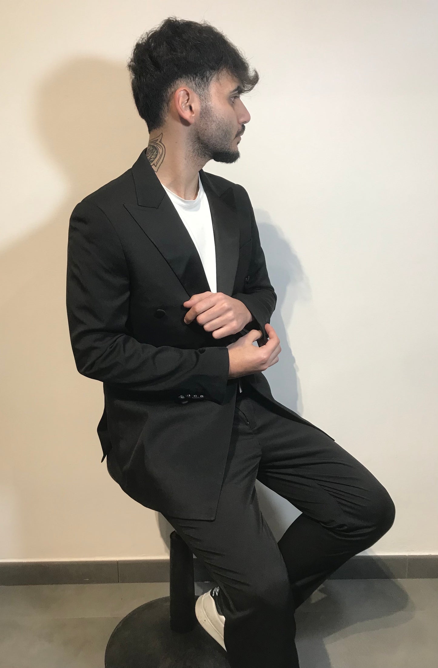 ABITO DOPPIOPETTO BLACK IN BLACK