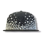 Cap 9fifty NY black custom hall pearl