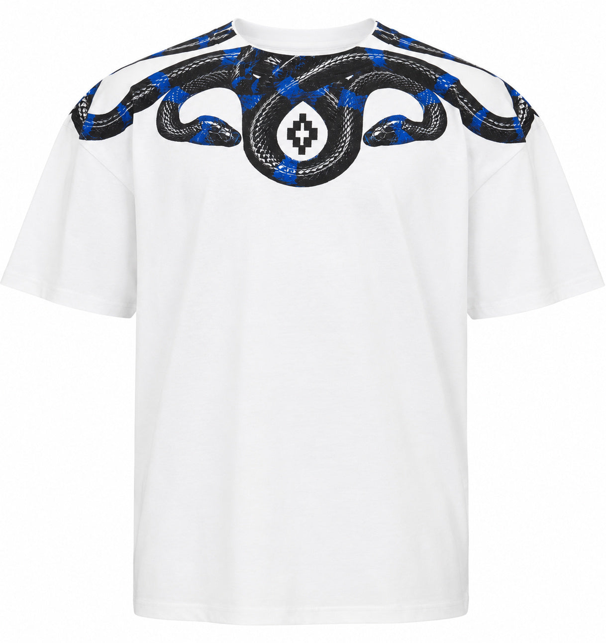 T-shirt County of Milan White Blue Snake