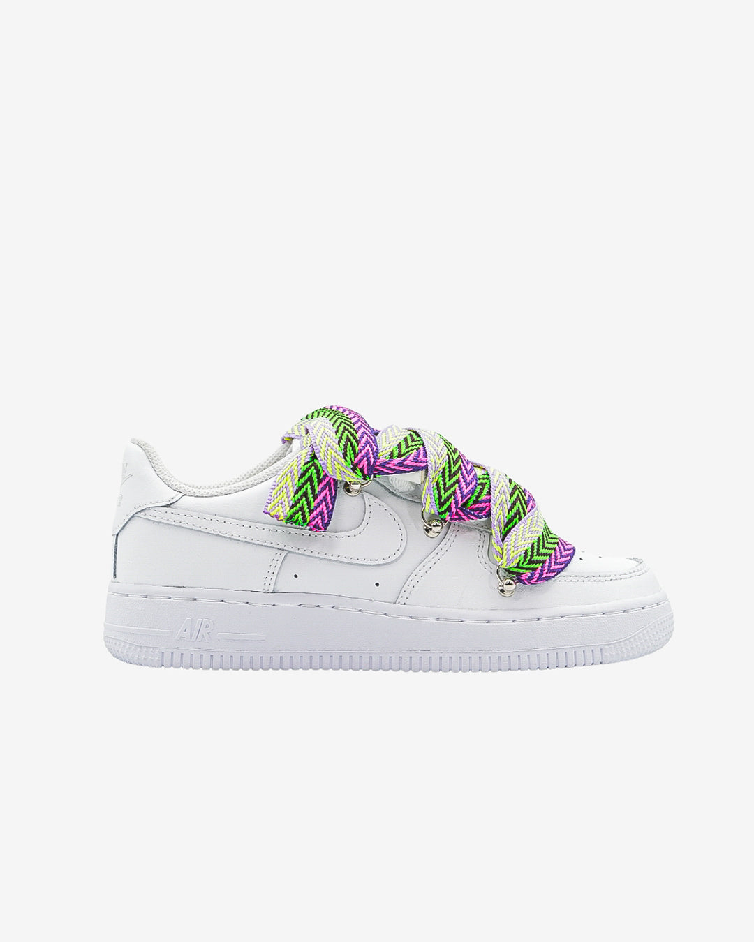 Air force one White custom rope White lanv yellowfux