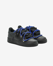 Air force one black custom rope black  brill blue