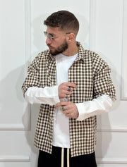 long sleeve a quadri brown