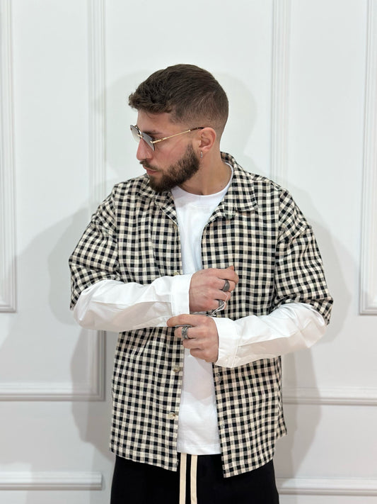 long sleeve a quadri black