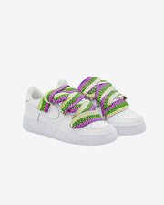 Air force one White custom rope White lanv yellowfux