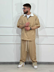 Completo old con zip beige