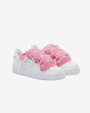 Air force one white custom rope White lanv pink