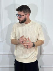 Maglia casual uomo beige forel