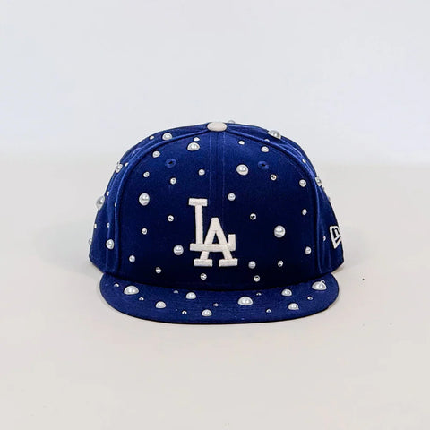 Cap 59fifty New Era Custom LA Blue Pearl Brill