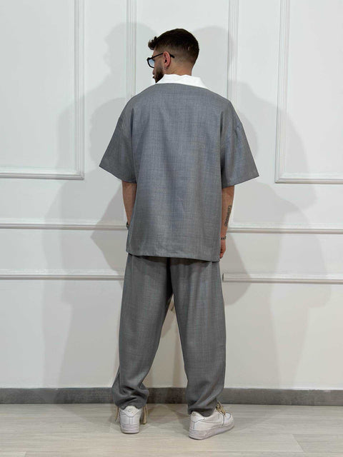 Completo old con zip grey