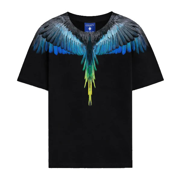 T-shirt County of Milan Black Wings Blue