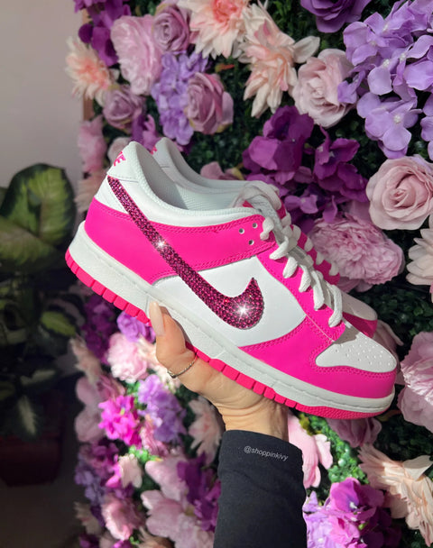 Dunk low laser fuchsia brill custom