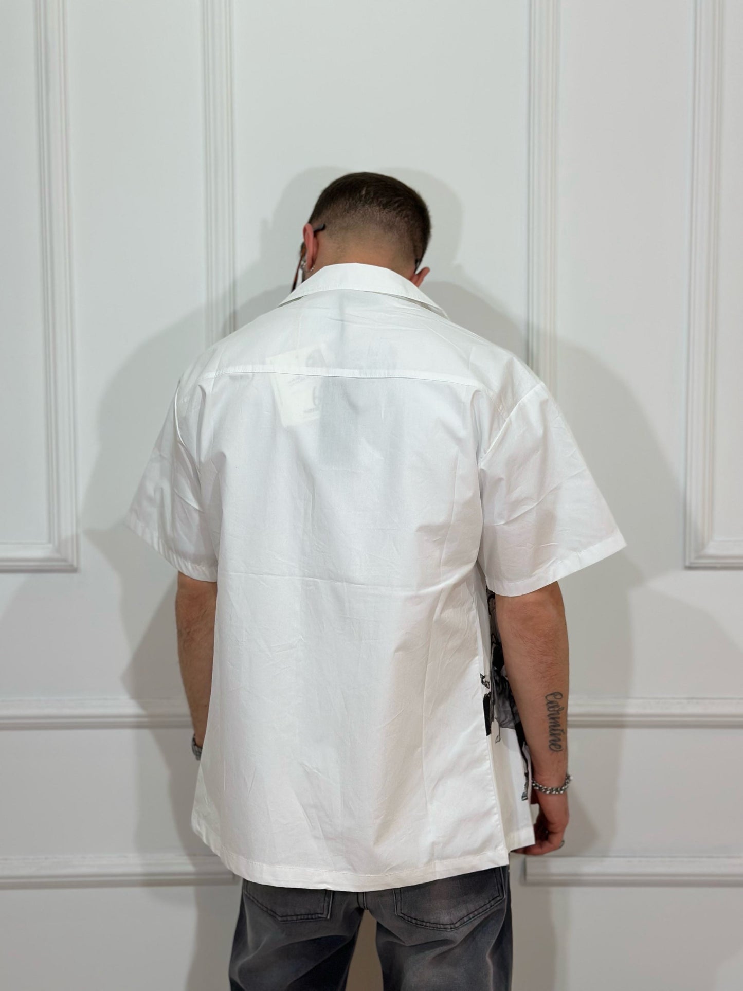 camicia con stampa