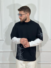 long sleeve spine black