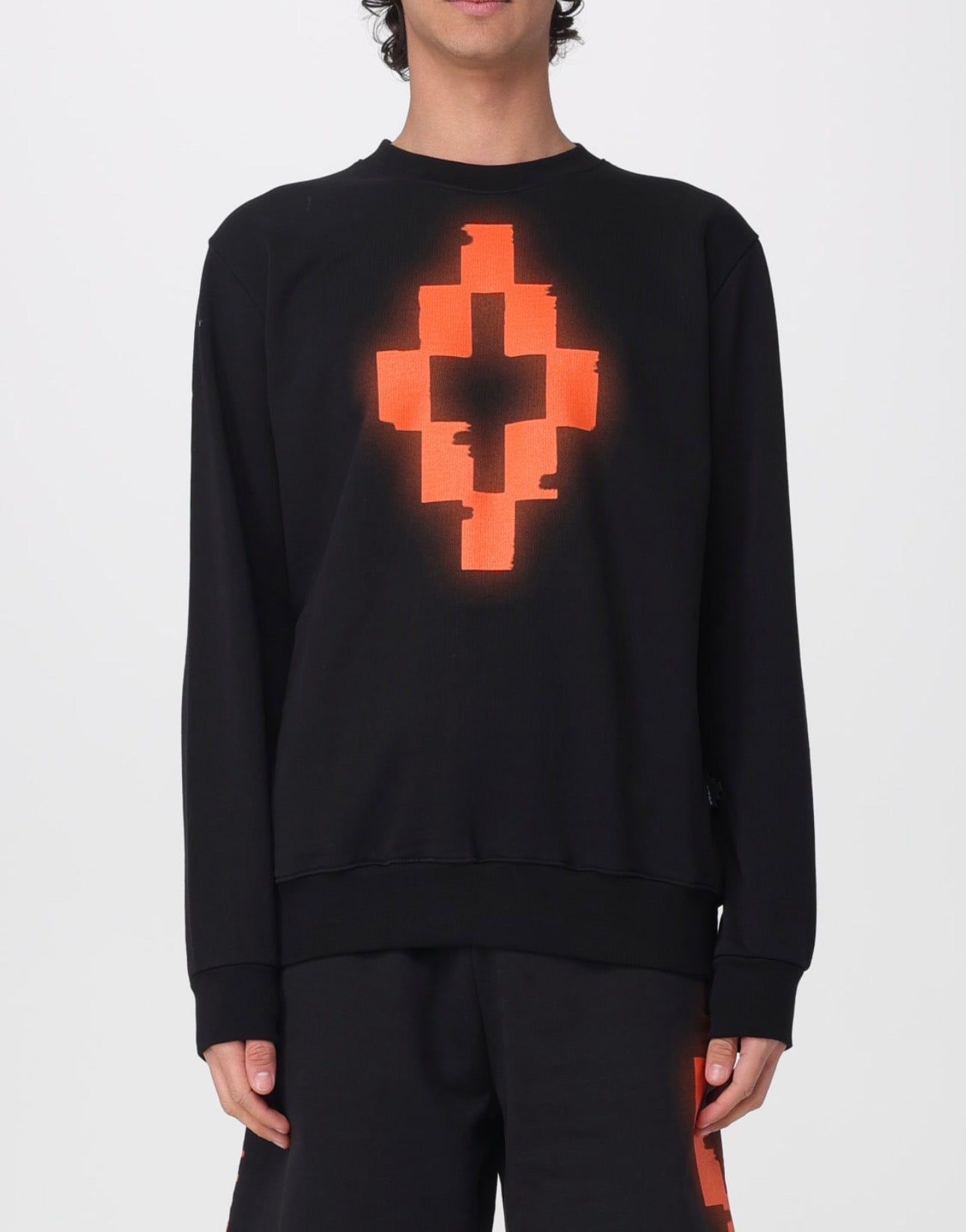 Felpa County of Milan Black and Orange