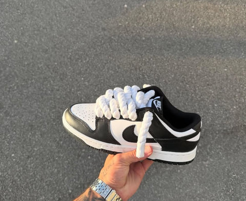 Dunk low panda custom rope