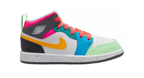 JORDAN 1 MID KIDS SE MULTICOLOR