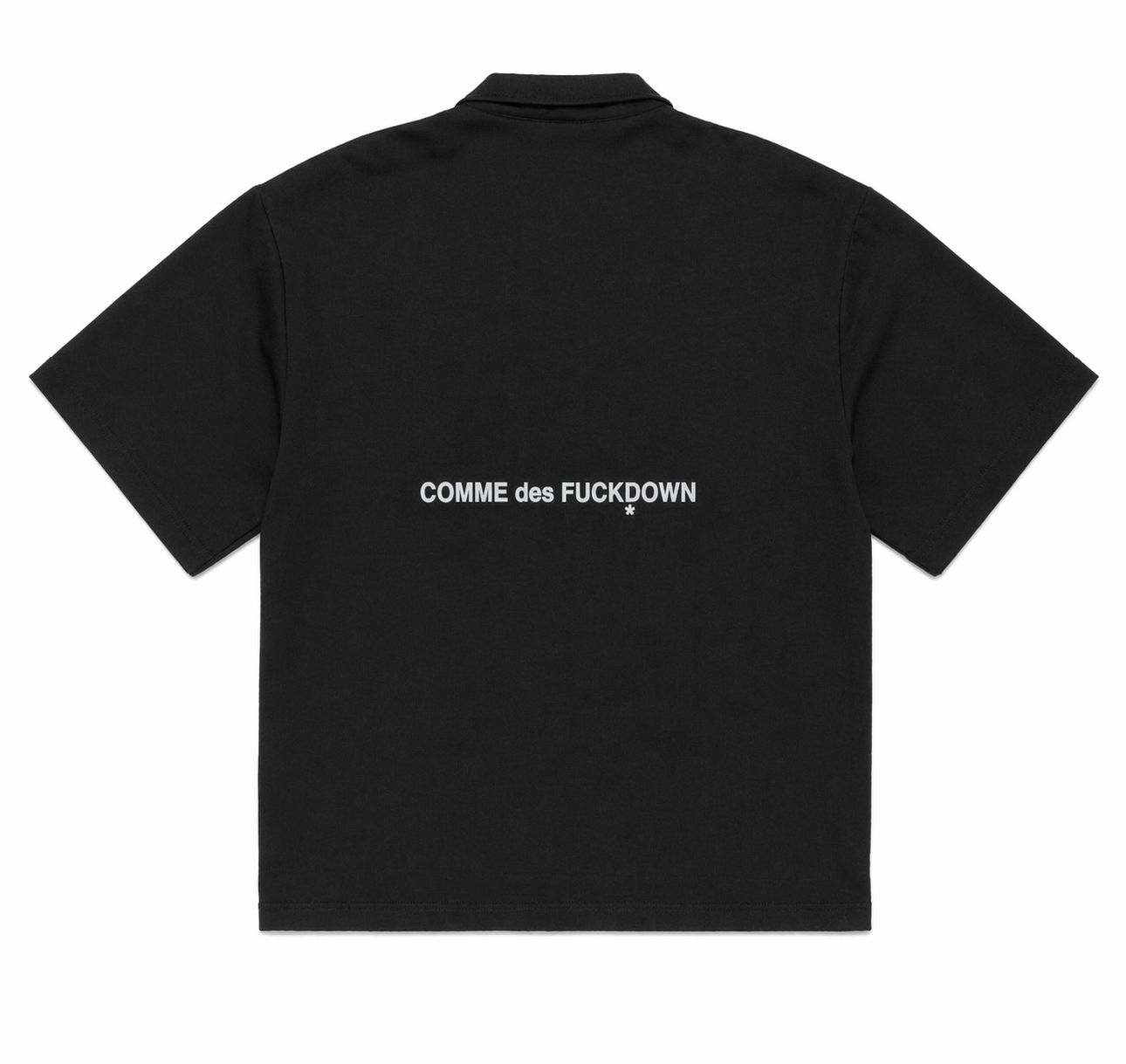 Camicia Comme des Fkdown white write