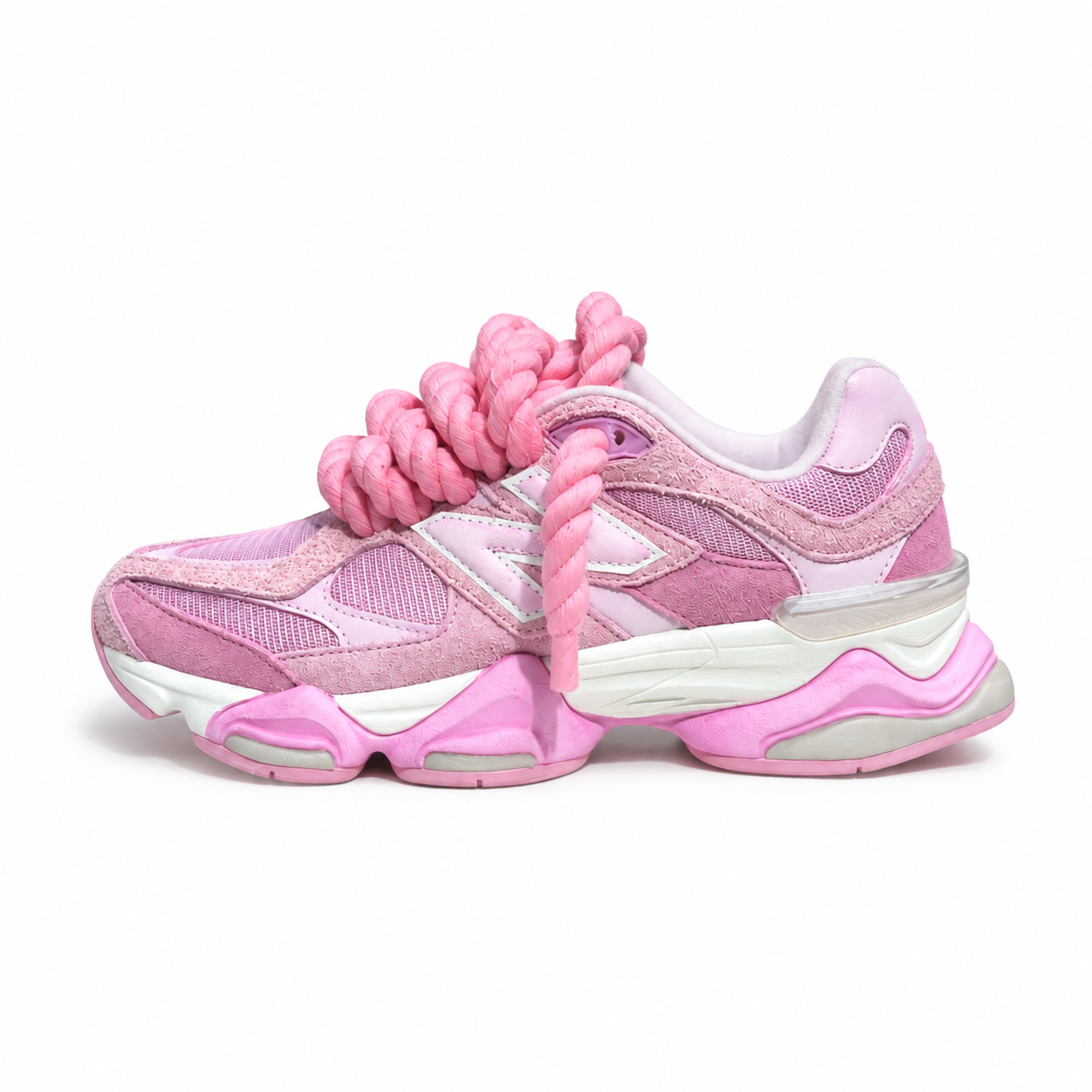 New balance 9060 Pink custom rope