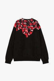 Felpa County Of Milan Black snake red