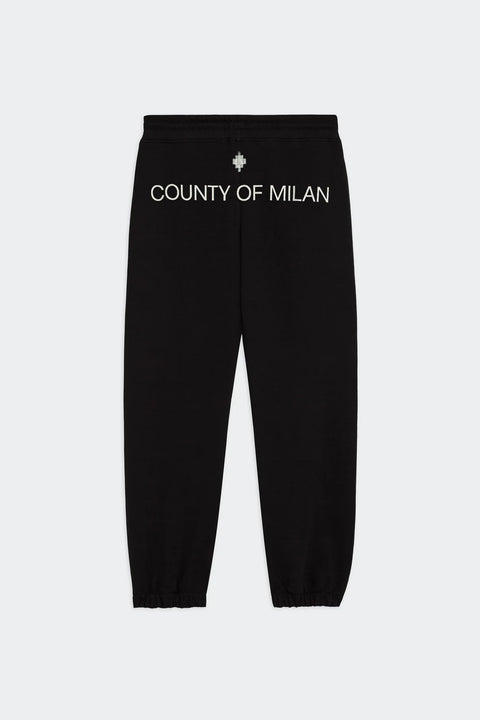 Pantaloni County Of Milan Washed con Logo