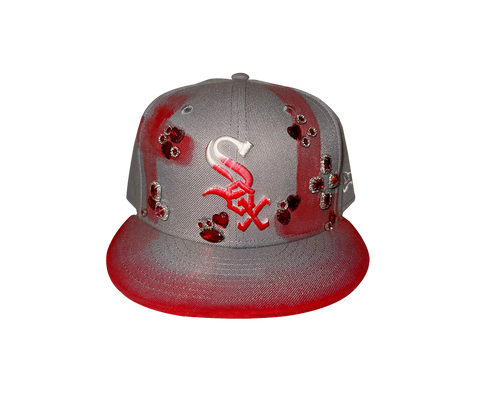 Cap 59fifty New Era Custom  Red Grey