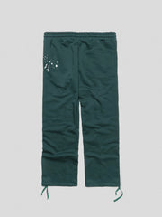 PANTALONE COMME des FUCKDOWN PANTALONE CON NERVATURE E STAMPA • VERDE