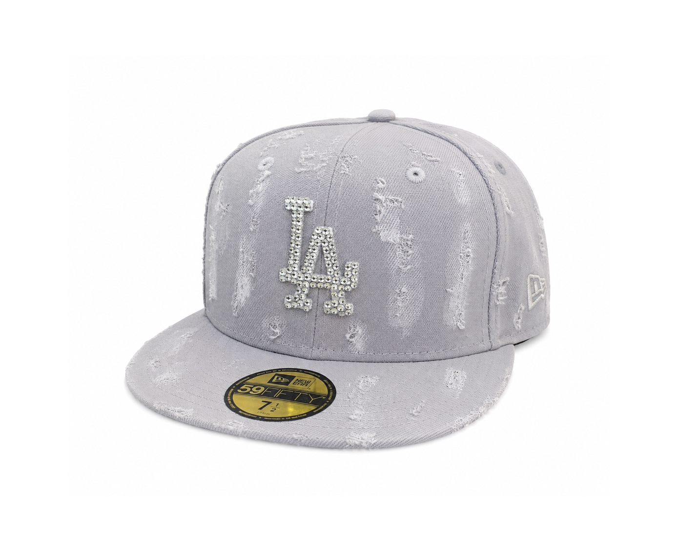 Capello Custom New Era LA Grey Destroyed