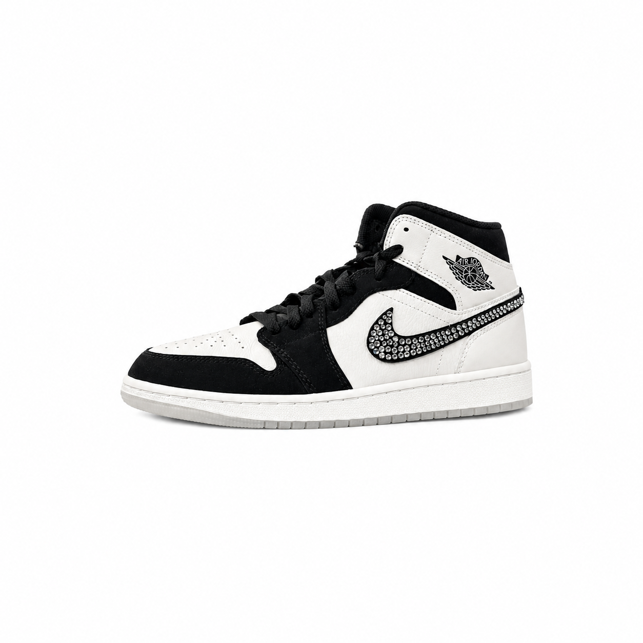 Jordan 1 Mid Custom Diamond Brill