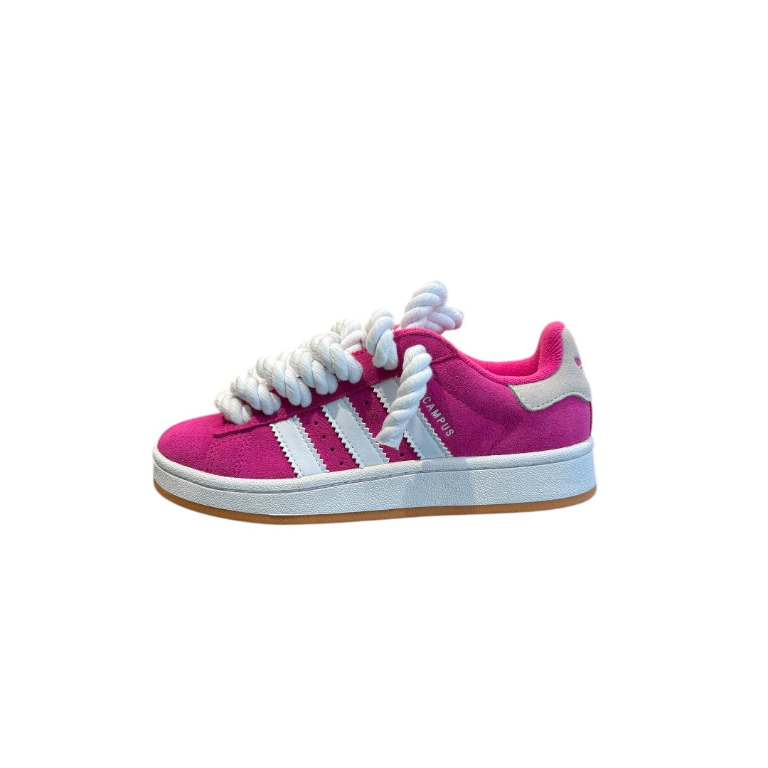Adidas campus 00s fusion pink custom rope White