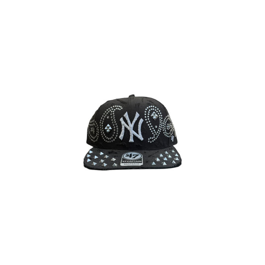 Cap 9fifty NY Balck Custom bandana strass