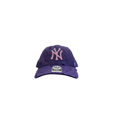 Cap 9fifty NY purple custom pink brill