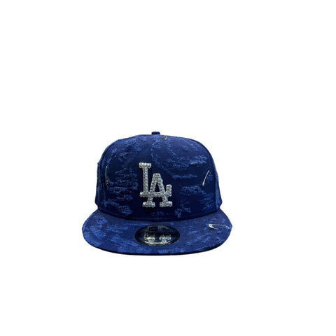 Cap 9fifty LA Blue custom spilla destroyed
