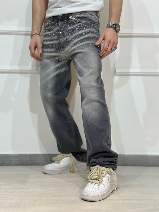 JEANS GREY BRILL